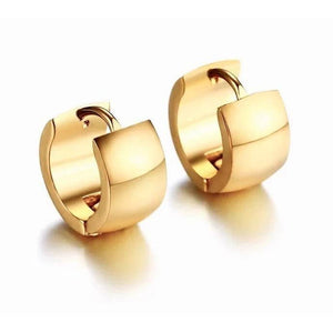 Open image in slideshow, Jax - Wide Flat Huggie Earrings
